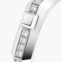 Bague Moderniste pavée, petit modèle