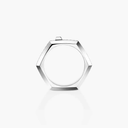 Bague Moderniste pavée, petit modèle