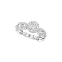 Bague solitaire Move Link, moyen modèle