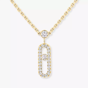 Move Uno two-row pavé necklace