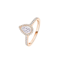Bague solitaire Joy taille poire, moyen modèle