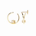 Le Cube Diamant Hoop Earrings