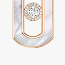 Boucles d'oreilles pendantes So Move nacre blanche