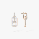 Boucles d'oreilles pendantes So Move nacre blanche