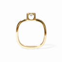 Bague Le Cube Diamant Grand Modèle Pavée