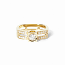 Le Cube Diamant Large Paved Ring