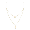 Move Uno two-row necklace
