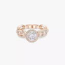 Bague solitaire Move Link, grand modèle