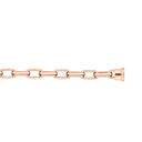 18k pink gold link bracelet