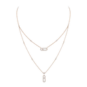 Collier 2 rangs pavé Move Uno