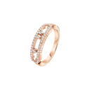 Bague Move Classique pavée, petit modèle