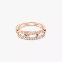 Bague Move Classique pavée, petit modèle