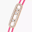 Bracelet cordon Messika Care(s) rose pavé