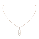 Collier pendentif Move Uno pavé, grand modèle