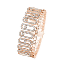 Move Iconica pavé bracelet Pink Gold Diamond Bracelet