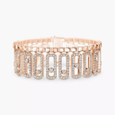 Move Iconica pavé bracelet Pink Gold Diamond Bracelet