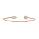 Bracelet jonc My Twin pavé, petit modèle