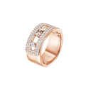 Bague Move Noa pavée, grand modèle