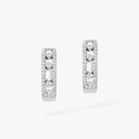 Boucles d'oreilles créoles Move Classique pavées