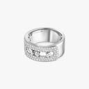Bague Move Noa pavée, grand modèle