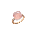 Bague Nudo Quarzo Rosa Maxi