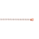 Bracelet ligne diamants or rose 750/1000e