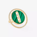 Lucky Move malachite ring large