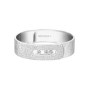 Bracelet manchette Move Noa ciselé semi-pavé