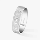 Bracelet manchette Move Noa ciselé semi-pavé