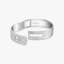 Bracelet manchette Move Noa ciselé semi-pavé