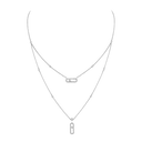 Collier 2 rangs pavé Move Uno