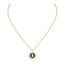 Lucky Move malachite necklace, small model