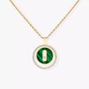 Lucky Move malachite necklace, small model