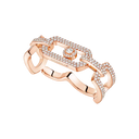Bague 2 doigts So Move pavée