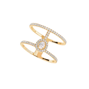 Bague 2 rangs pavée Glam'Azone