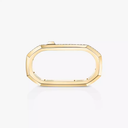 Moderniste two-finger pavé ring