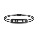 Bracelet cordon Move Titanium noir, moyen modèle