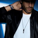 Bracelet cordon Move Titanium noir, moyen modèle
