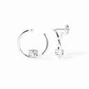 Le Cube Diamant Hoop Earrings
