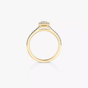 Joy emerald-cut solitaire ring, small model