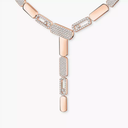Collier cravate Imperial Move semi-pavé, moyen modèle