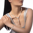 Collier cravate Imperial Move semi-pavé, moyen modèle