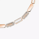 Collier cravate Imperial Move semi-pavé, moyen modèle