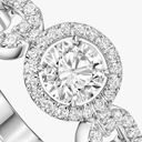 Bague solitaire Move Link, petit modèle