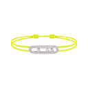 Bracelet cordon jaune pavé Messika Care(s)