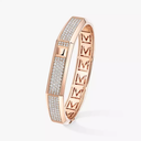 Bracelet Moderniste pavé, très grand modèle