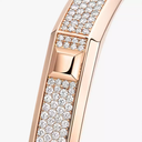 Bracelet Moderniste pavé, très grand modèle