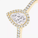 Joy pear-cut solitaire ring, medium model