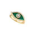 Lucky Eye malachite ring