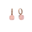 Boucles D’oreilles Nudo Quarzo Rosa Classic